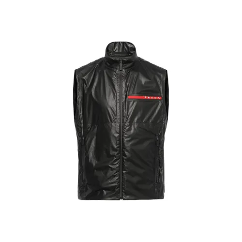 PRADA Мужские черные жилеты