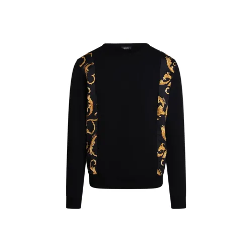 VERSACE Мужские черные свитшоты