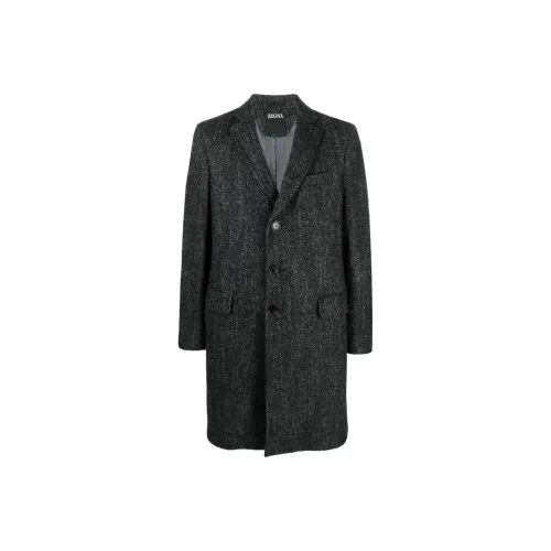Ermenegildo Zegna Угольный Серый Мужской Деловой Костюм
