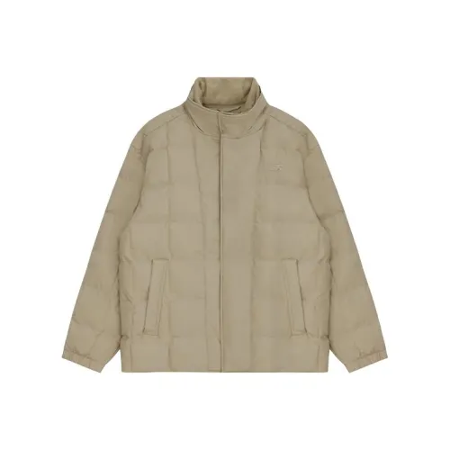 New Balance Хлопковый пуховик Мужской Бежевый