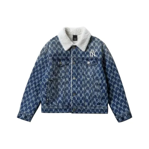 MLB Нью-Йорк Янкис Синие Унисекс Джинсовые Куртки