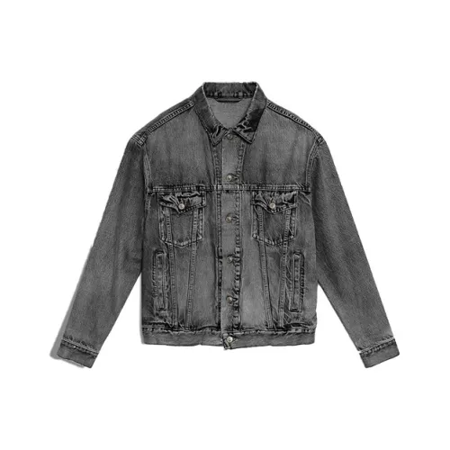 Balenciaga Denim Jacket Men's Gray
