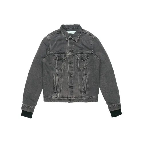 Off Белый SS19 Мужские Джинсовые Куртки