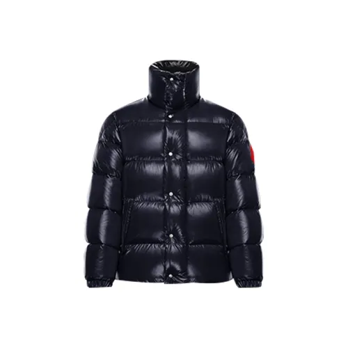 MONCLER Синий Мужской Пуховик