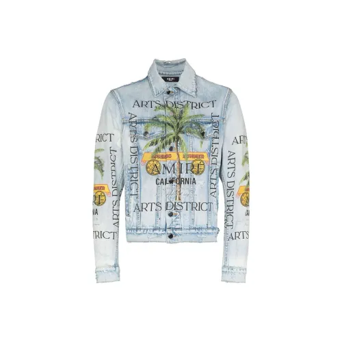 AMIRI Blue Men's Denim Jackets  
AMIRI Синий Мужские Джинсовые Куртки