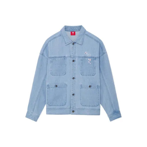 LINING Китай Li NING Светло-синий Унисекс Джинсовые куртки