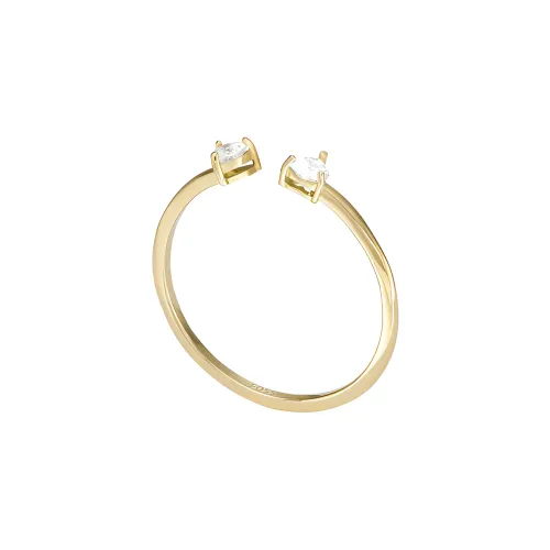 FOSSIL Нержавеющая сталь Цирконий Кольца Женские Золото