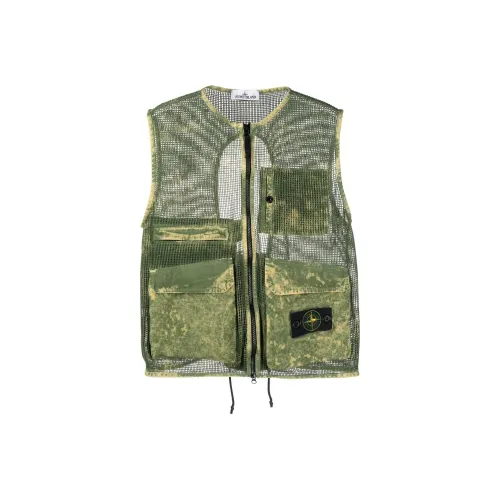 Stone Island Зеленый Мужской Жилеты
