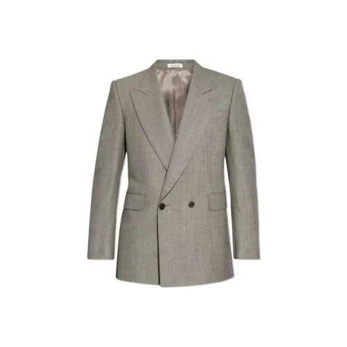 Alexander McQueen Бизнес-костюм Пальто Мужское Серое