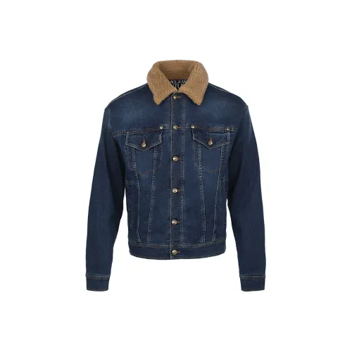 VERSACE JEANS COUTURE Синий Мужской Джинсовый Куртка