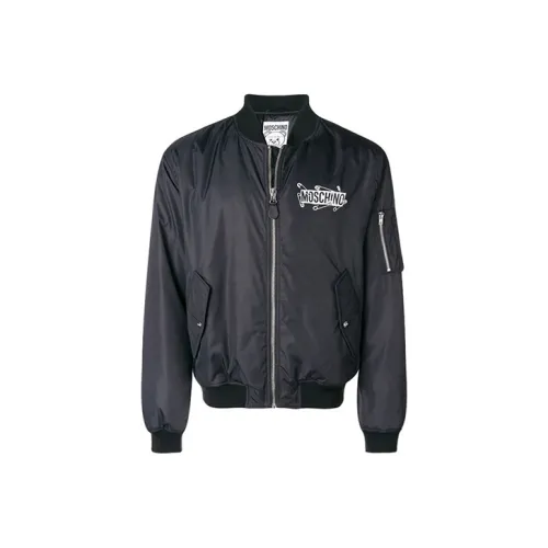 MOSCHINO Черный мужской пуховик