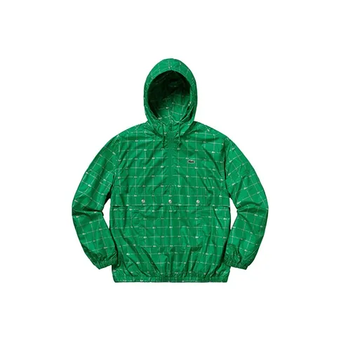 Supreme x LACOSTE Co Брендированная Коллекция Ветровка Унисекс