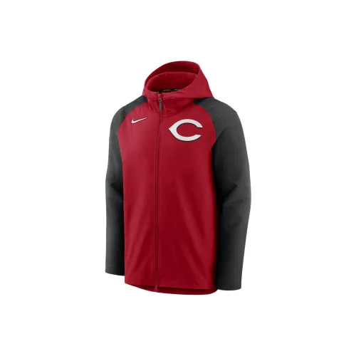 Nike x MLB Therma Игрок Куртки Пальто США Профессиональный Бейсбол MAJOR League Cincinnati Reds Мужской Красный