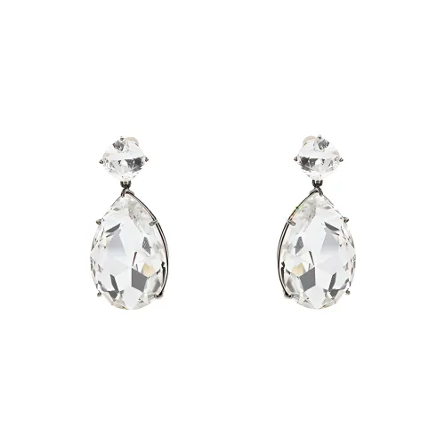 Alexander McQueen Серебристые серьги из бронзы Женские