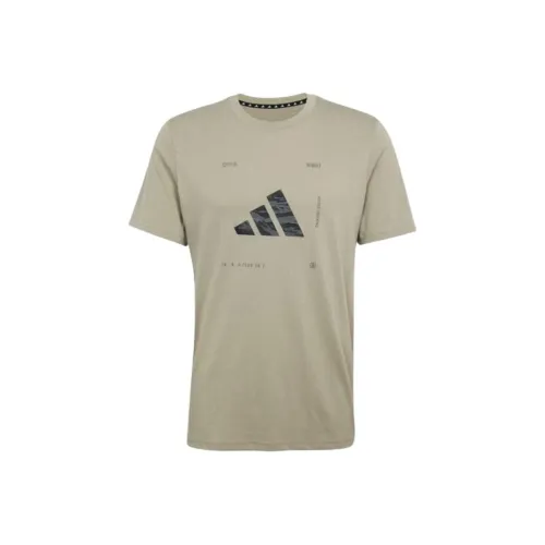 adidas Clothing Хаки Мужская T-Рубашка