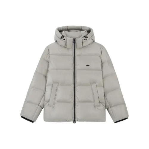 Levis Gray Men's Down Jackets Левис Серый Мужской Пуховик