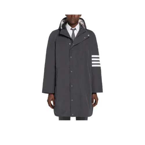 THOM BROWNE Регби Средний Серый Мужской Пух