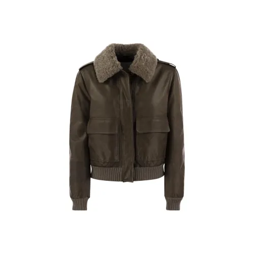 BRUNELLO CUCINELLI Грязно-коричневый Мужской Куртки