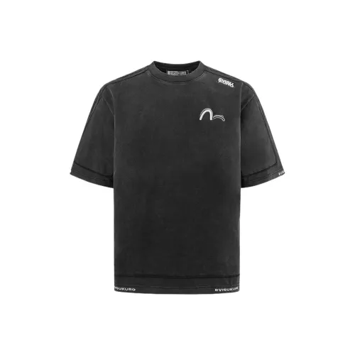 EVISU Мужские черные футболки