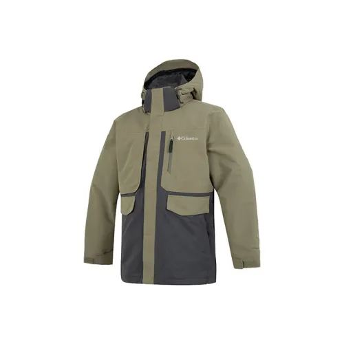 Columbia совместный бренд Omni Термический водонепроницаемый ветрозащитный и защищенный от дождя ветровка мужская армейский зеленый