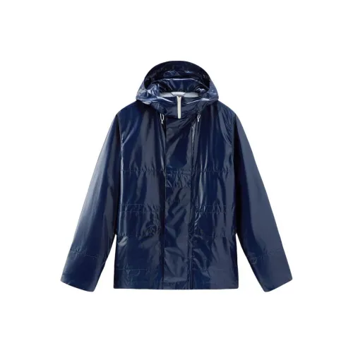WOOLRICH SS24 Куртки и Пальто Мужской Королевский Синий