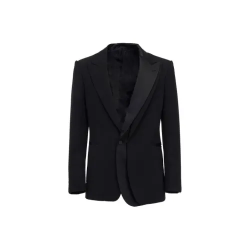 Alexander McQueen SS23 Бизнес-костюм Пальто Мужской Черный