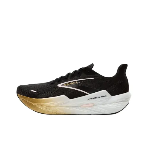 Brooks Hyperion Max 2 Slip-resistant Abrasion-resistant Low Top Marathon Training Running Shoes Women's Black Брэдс Hyperion Max 2 Противоскользящий Устойчивый к истиранию Низкий Топ Марафон Тренировочные Беговые Кроссовки Женские Черные