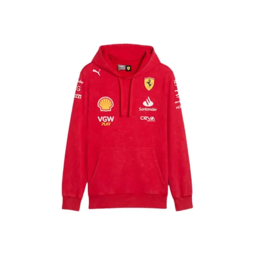 PUMA x FERRARI SCUDERIA FW24 Replica Толстовка Мужской Красный
