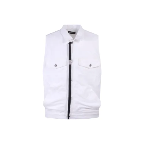 Ann Demeulemeester Белый Мужской Жилеты