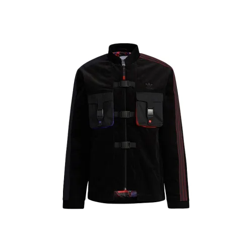 Adidas Originals Хлопковый пуховик Зимний Мужской Черный