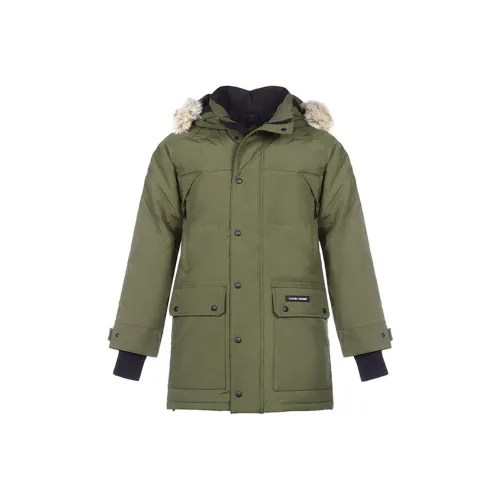 Canada Goose Зимний пуховик мужской армейский зеленый