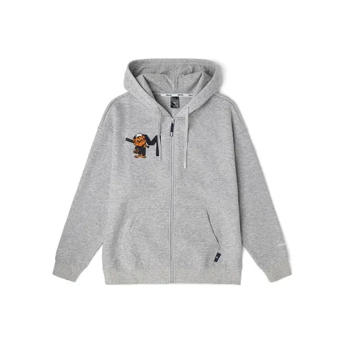 Куртки и пальто Mizuno унисекс средний вересковый серый