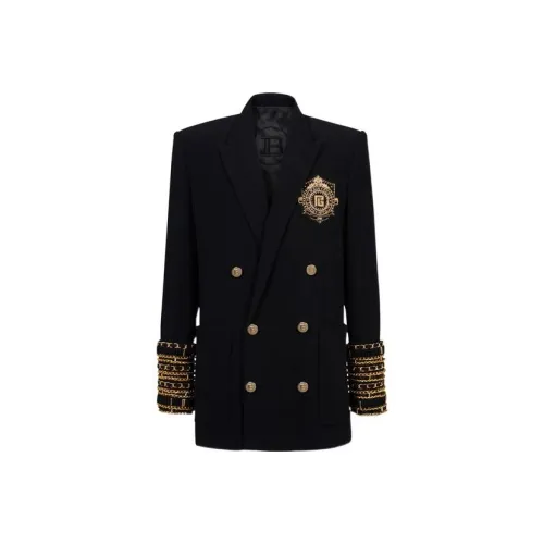 BALMAIN Черные Мужские Деловые Костюмы