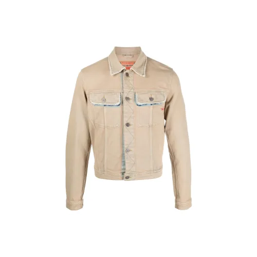 DIESEL Бежево-коричневый Унисекс Куртки