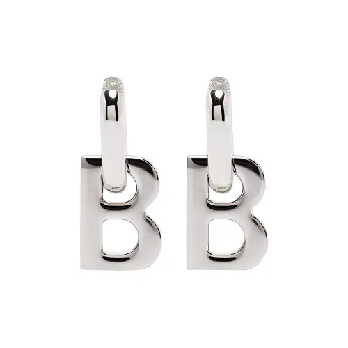 BALENCIAGA Металлические серьги, серебряные, женские