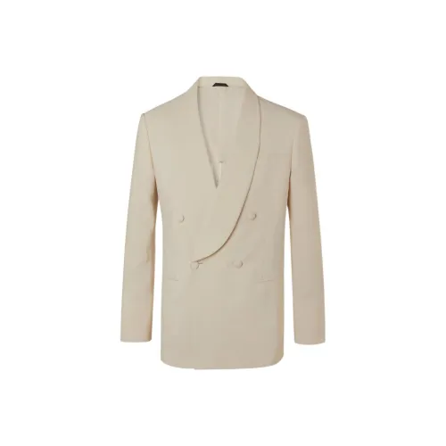 GIORGIO ARMANI Бежевый Мужской Деловой Костюм
