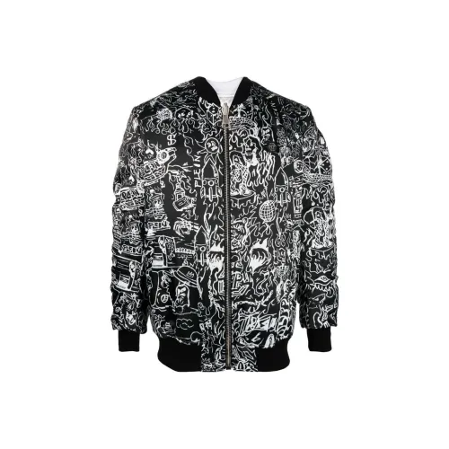 PHILIPP PLEIN Мужские черные куртки