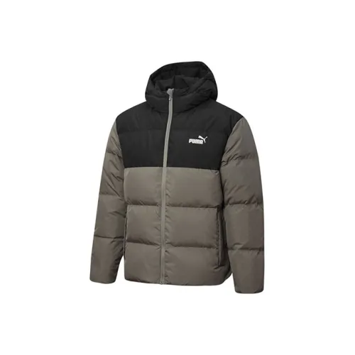 PUMA Серый Мужской Пуховик