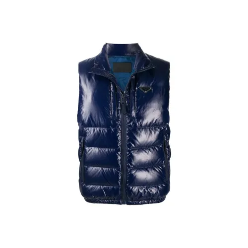 PRADA Фиолетовый Мужской Пуховый жилет