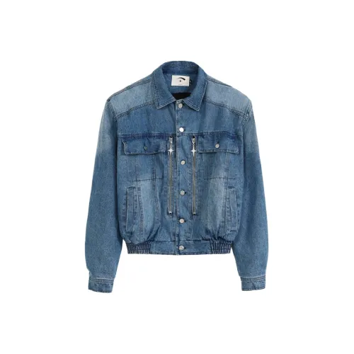 ANTERIORLOVED SS22 Denim Jacket Unisex Worn Blue