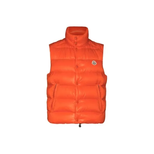 Moncler Оранжевый Мужской Пуховый жилет
