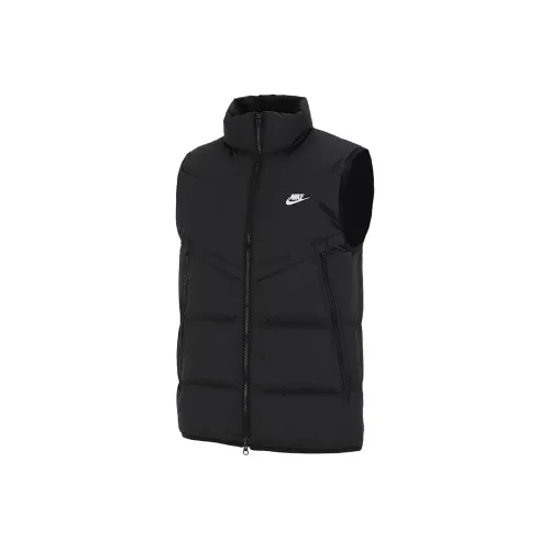 Nike Черный Мужской Пуховый жилет