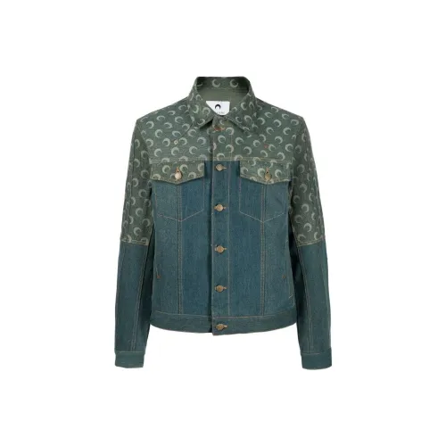 Marine Serre Синий Мужской Джинсовые Куртки