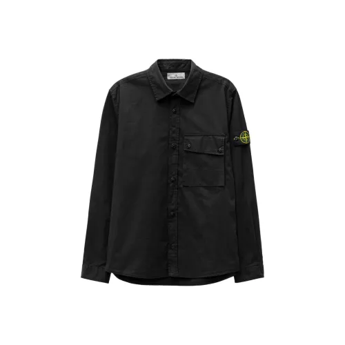 STONE ISLAND Черные Мужские Куртки