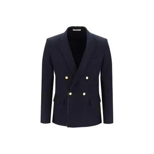 Valentino SS23 Бизнес-костюм Пальто Мужской Синий