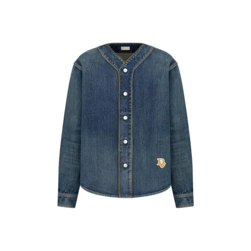 DIOR Denim Tears совместная работа Коллаборация SS23 Tears Dior Collection Куртки Пальто Мужской Синий