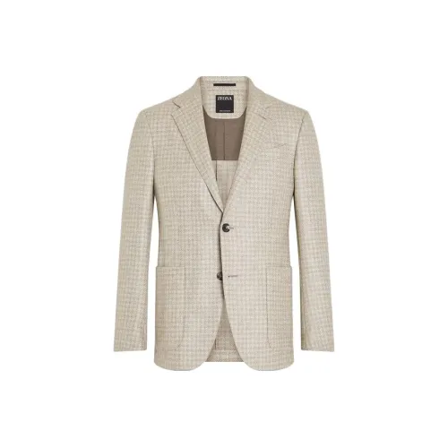 Ermenegildo Zegna Бежевый Мужской Деловой Костюм