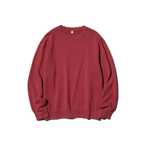 UNIQLO SS25 Свитшот Унисекс Бордовый