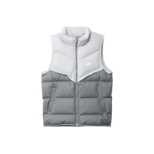 Nike Gray Men's Down Vest Nike Серый Мужской Пуховый жилет