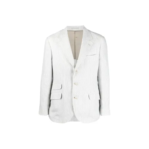 BRUNELLO CUCINELLI Light Gray Men's Business Suits BRUNELLO CUCINELLI Светло-серый Мужской Деловой Костюм